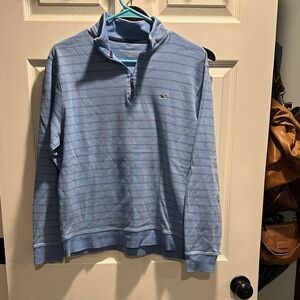 Vineyard Vines Light Blue Striped Pullover